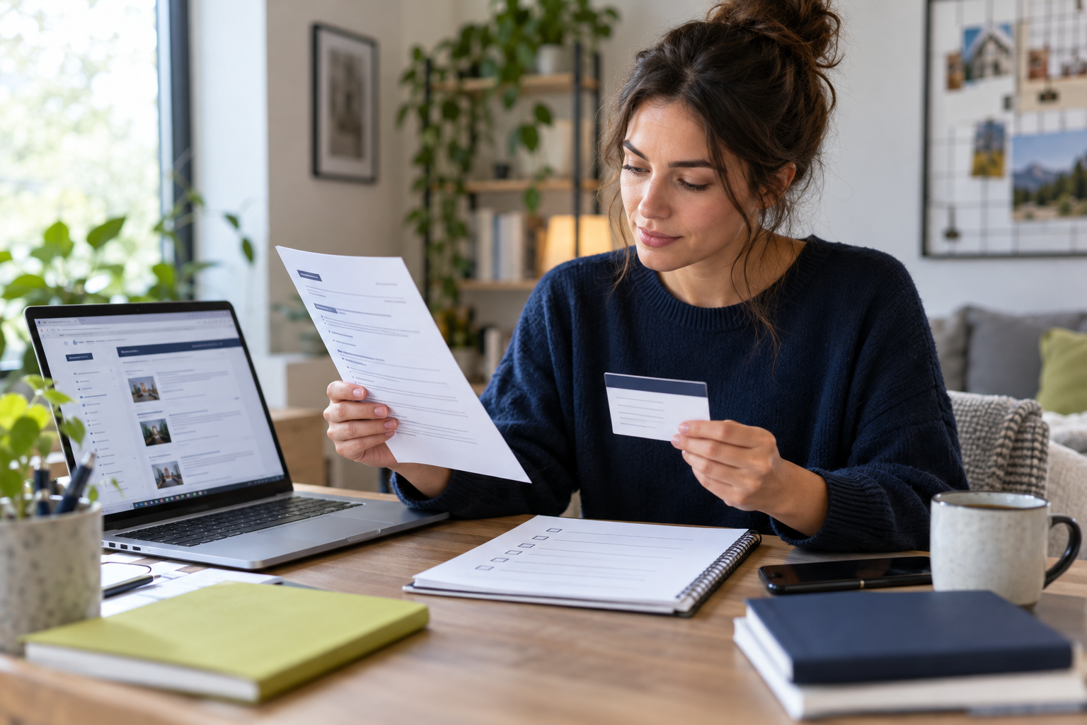 A job seeker comparing a recruiter message, job description and data-sharing checklist